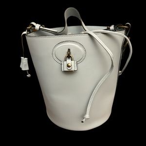 A. Bellucci Italia Bucket Italian leather Bag baby blue